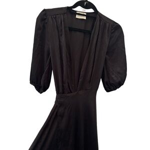 Joyfolie Black Wrap Dress